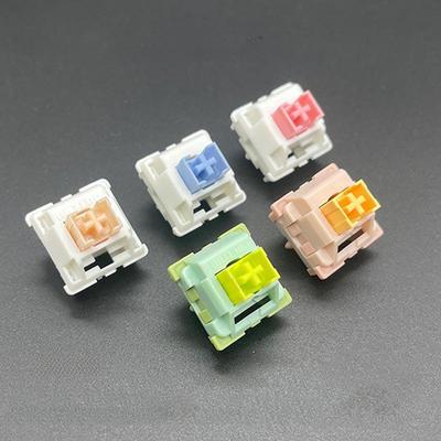 Interruptor de teclado mecánico Gote V2: Crema de melocotón, amarillo, limón azul, 5 pines