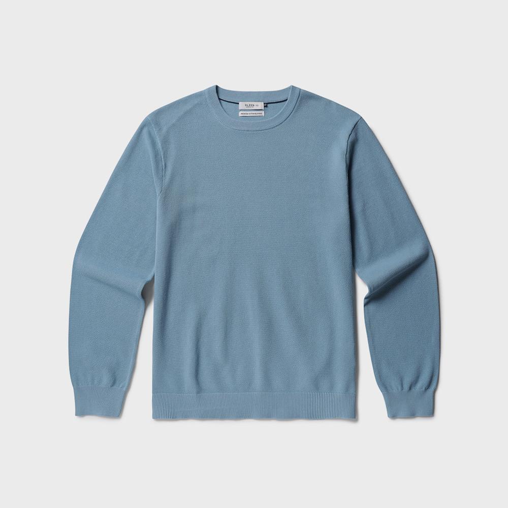 OLZEN Men'S) Basic Round Sweater_Zof1Er1307