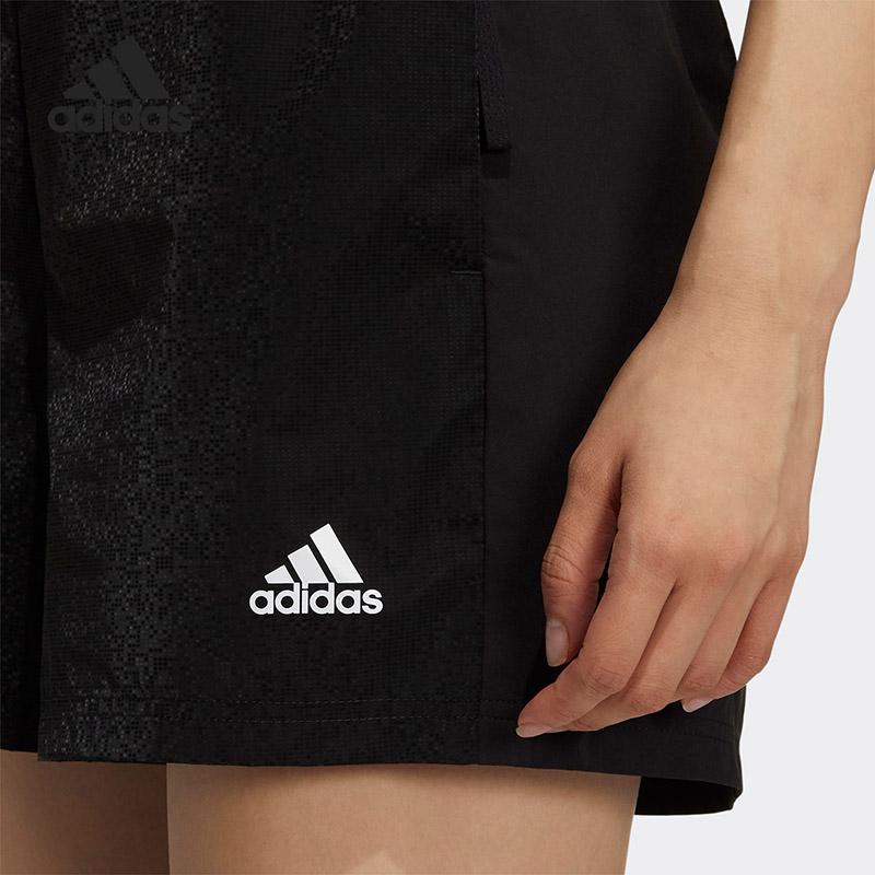 Adidas Swoosh Weave Sport Shorts Women Bottoms Black GP0644