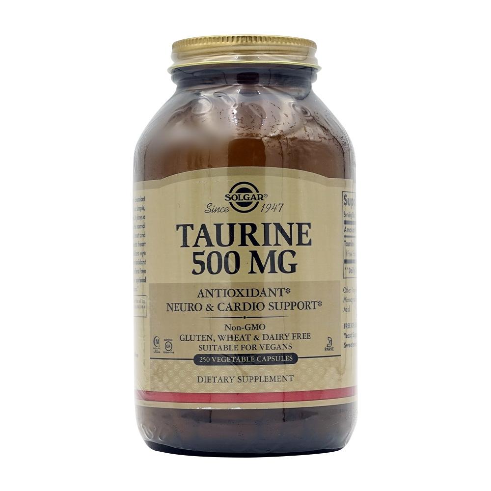 

Taurine 500 mg, 250 Vegetable Capsules