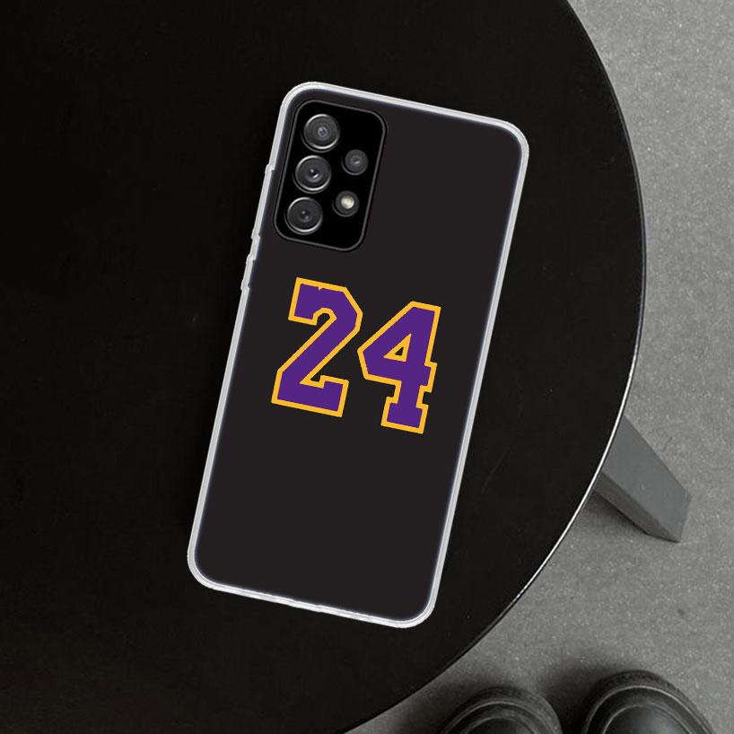 Basketball Number 23 24 Phone Case for Samsung Galaxy A17 A16 A26 A36 A56 A57 A37 A15 A25 A35 A55 A14 A24 A34 A54 A13 A23 A33 A5