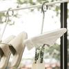 Rotating Double Hooks Windproof Anti-skid Household Shoe Drying Rack Hanger