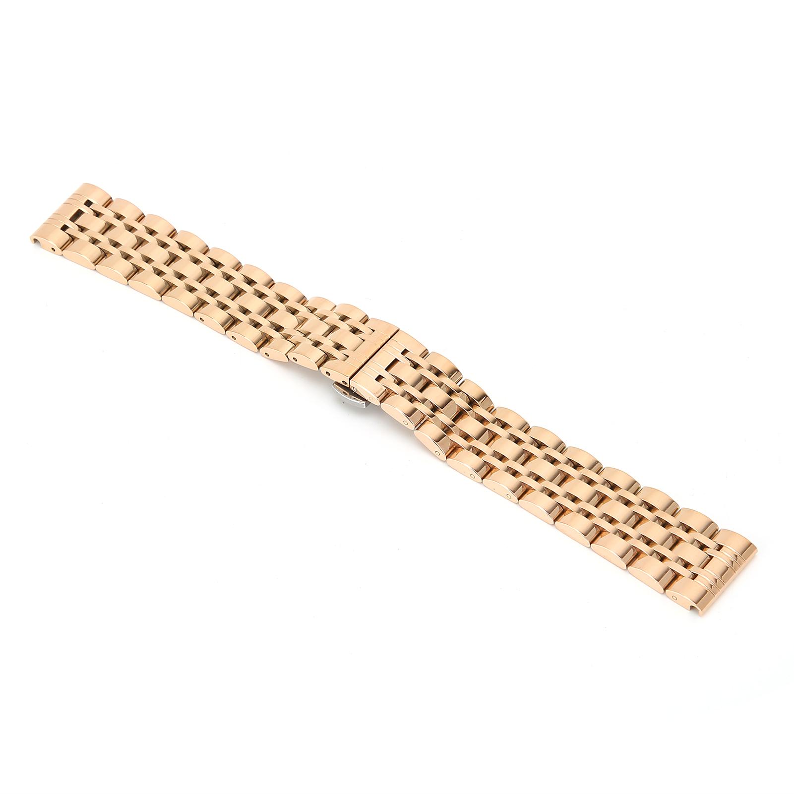 Watch Bracelet Stainless Steel Watch Strap Replacement   Length Watch Band   Gold