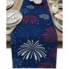 Fireworks Table Runner Holiday Rectangle Table Runner Dresser Scarf Independence Day Fireworks Celebration Pattern Table Runner