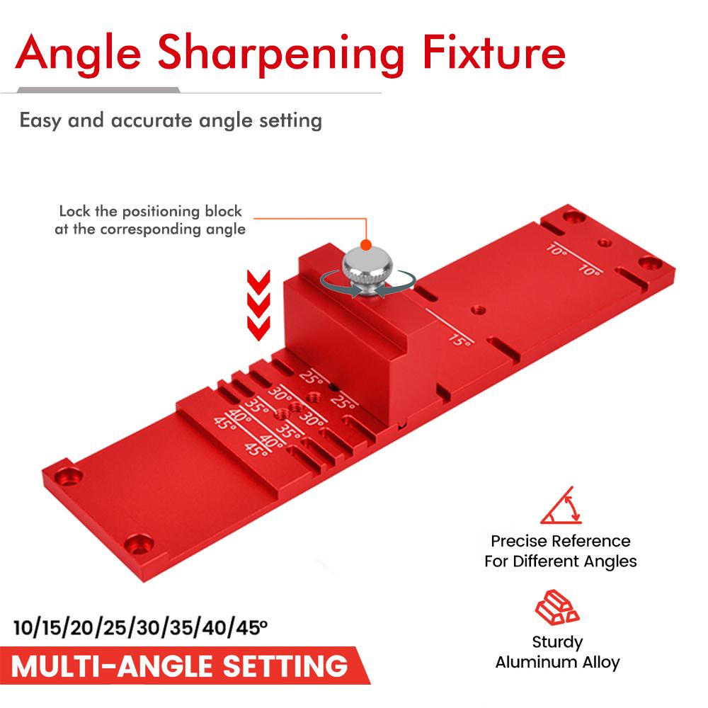 Chisel Honing Guide Kit Wood Honing Guide for Chisels and Planes Width 0.1" To 2.8" with Sharpening Angle Fixture Angle Gauge
