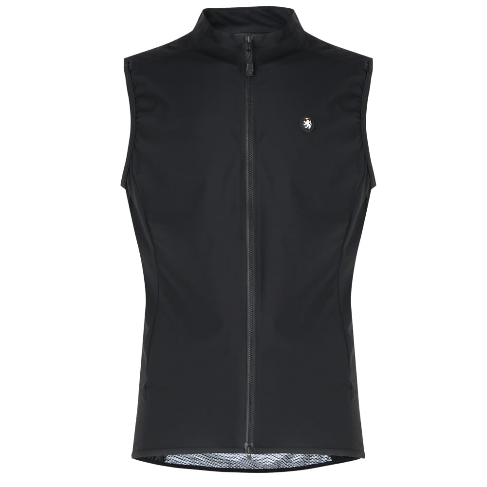 

Lion de Capelmuur Cycling Stretch Wind Windproof and Size S Vest, Vest, Water-Repellent, Black, чёрный