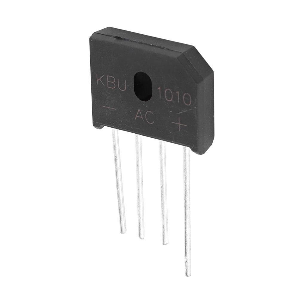 10A 1000V Diode Bridge KBU1010 Rectifier Bridge for Electronic Circuits(2pcs)