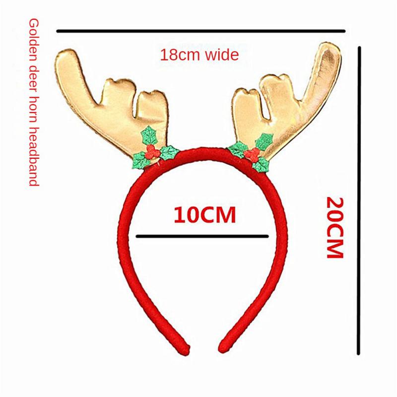 Christmas Headband Decoration For Kids Adult Cute Santa Elk Xmax Hair Accessories Costume Prop Christmas Decoration 2024 Navidad