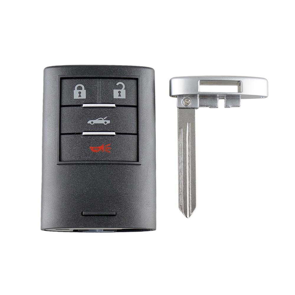 

2024 Новый чехол для ключа с маленьким чехлом 4 кнопки только для Chevrolet Corvette Cadillac Smart Key 4 BTN M3N5WY7777A Корпус автомобильного ключа 4 buttons key shell чёрный