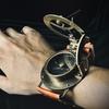 Handgefertigte nautische Handgelenk-Kompass-Sonnenuhr, Uhr im Vintage-Stil, Kompass im antiken Stil, Geschenk für Ehemann, Sammlerstück, nautische Geschenke