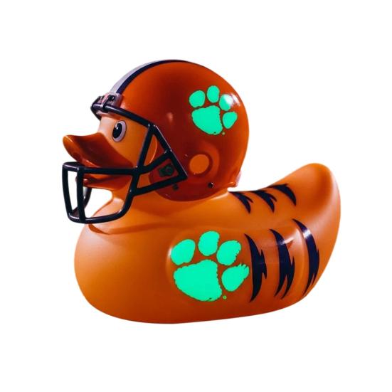 Rugby Champion Duck Figurine Rugby Football Cartoon Duck Statue Animal Sculpture Home Office Desktop Decoration Ornament