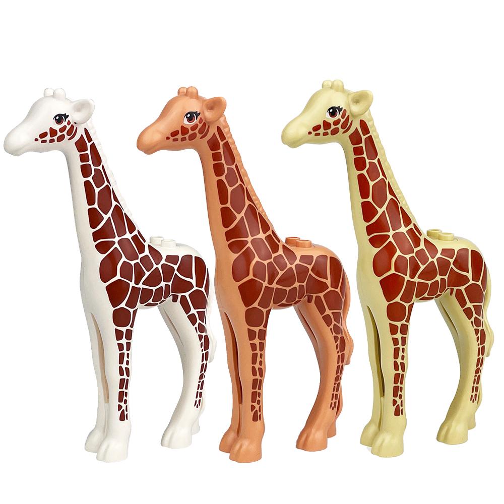 Single Sell Medieval Knight War Horses Wolves Tiger Bears Deer Dragon Animal Decorative Toy Moc Building Block Rope Saddles K039