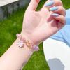 Multi-Color Daisy Flower Beaded Bracelet Ins Niche Minimalist Hand Jewelry Korean Cold Style for Women Perfect for Solo or Stack