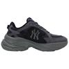 MLB Curve Runner Synthetic Leather Abrasion Resistant Breathable Low top Running Shoes Unisex Black 3ARNC025N-50GRD