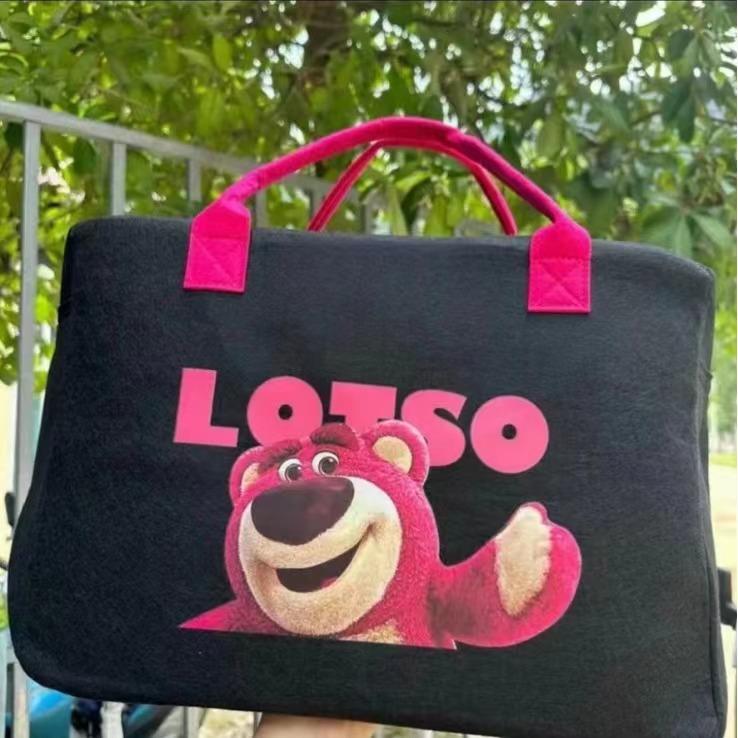 Large Capacity Travel Bag Lightweight Portable Storage Simple Handbag Luggage Organizer Toy Print Tote Travel Accessories