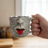 Resin Teasing Facial Mug Fun Hot Cold Beverage Cup Shaking Tongue Coffee  Cup  For Home Office
