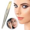 Polished Multipurpose Slant/Tip/Flat Eyebrow Tweezers Plucking Eyebrows Ingrown Hair Removal Beards Tool