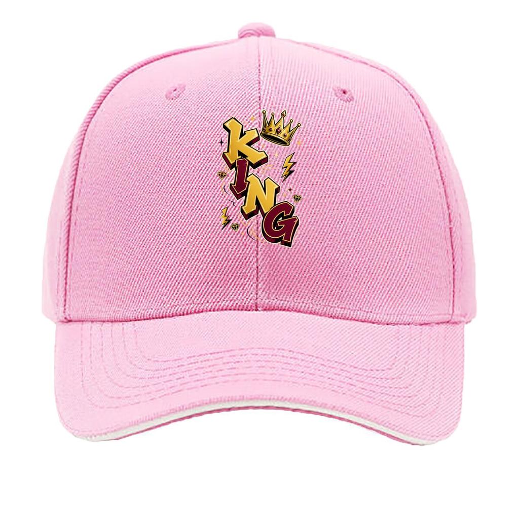 Royal Crown Street Lettering Emblem Sandwich Baseball Cap Sun Cap Outdoor Workouts Hat