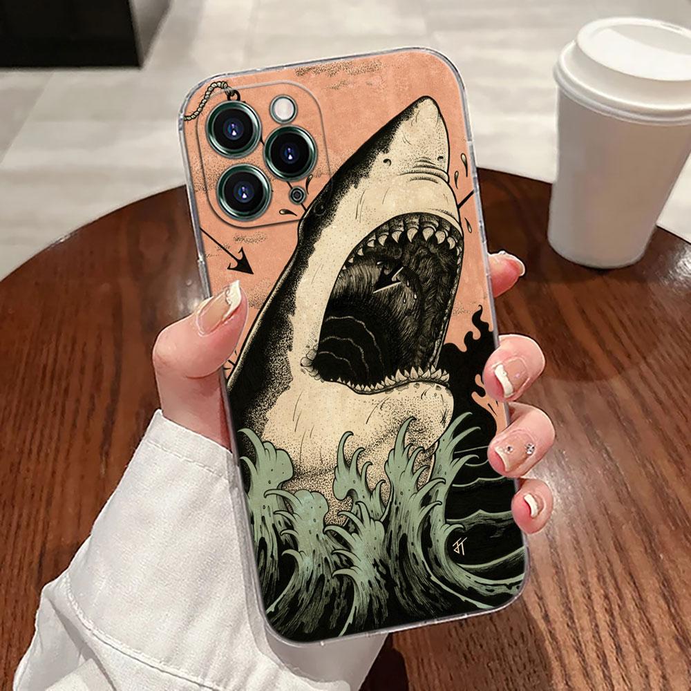 Japanese Culture Wave Dragon Anime Case For Apple iPhone 17 16 15 14 13 12 11 Pro Max 16 Plus 16E 17Air 17Pro Phone Cover Funda