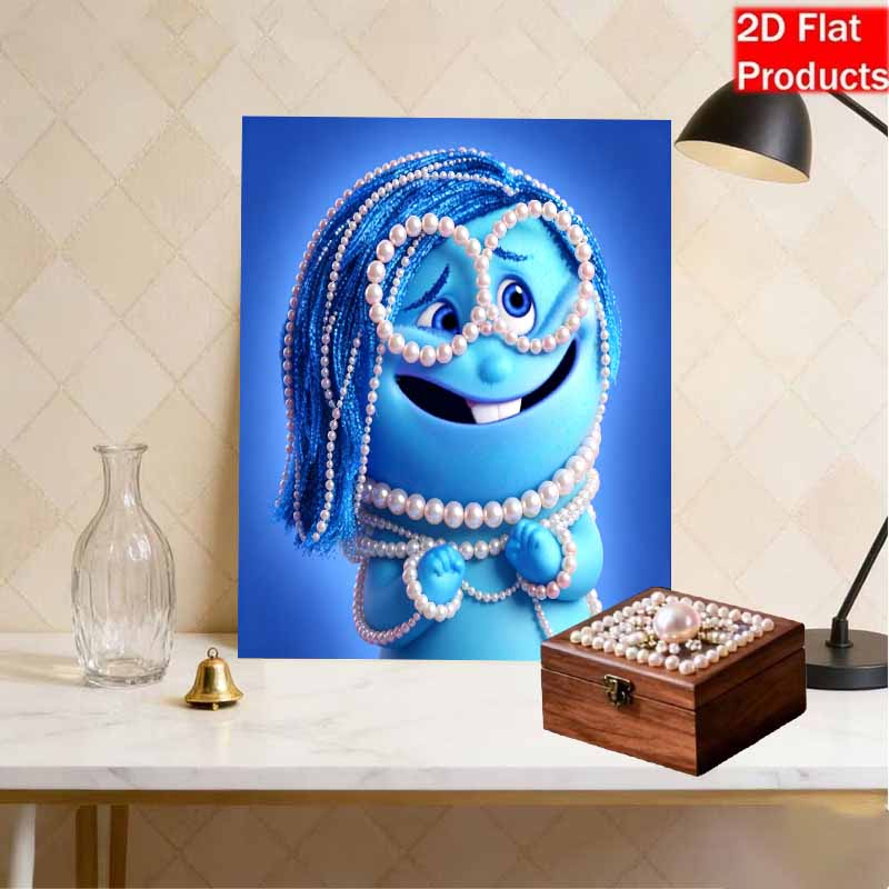 Disney Inside Out Mumu's Creations Pearl Art Kit 5D DIY Pearl Embroidery Mosaic and Cross Stitch Kit for Home Decor