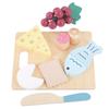 Cozinha Brinquedos para Meninas Conjunto de Xícaras de Chá da Tarde de Madeira Brincadeira de Faz de Conta Comida de Cozinha Simulada Jogo Educativo Interativo Montessori