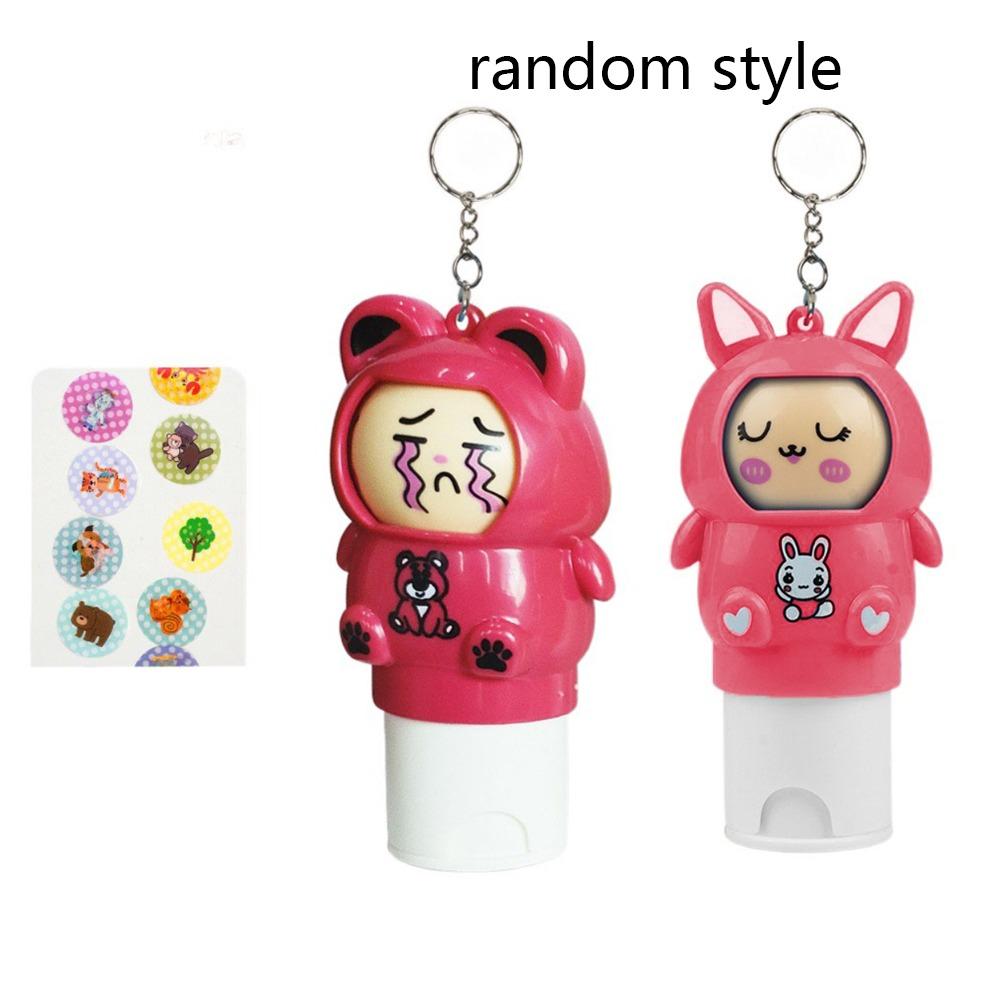 

Stamps Face Changing Doll Keychains DIY Crafts Smile Face Makeup Toy Kid Girl Boy червоний