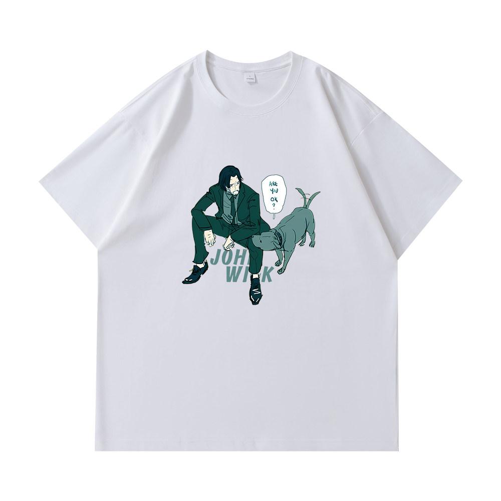 Fastpaced Pursuit 4 John Wick Keanu Reeves Pure Cotton T Shirt Unisexs Clothing and Womens Clothing 2026 Summer New TShirt