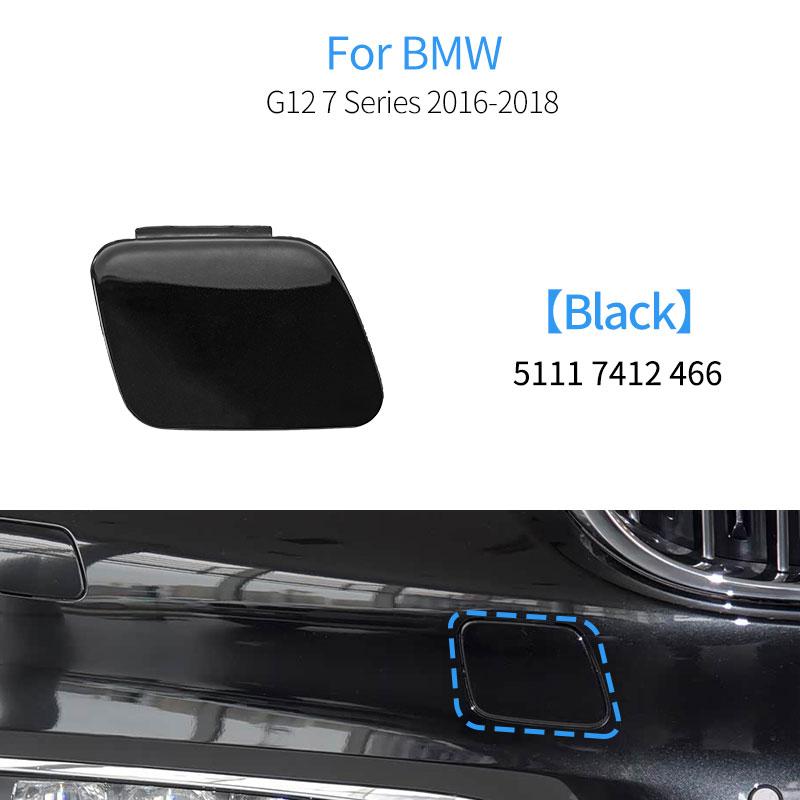 For BMW G11 G12 Car Front Bumper Tow Hook Cover Cap Accessory Black White For BMW 7 Series 730 740 750 2016-2018 51117412466