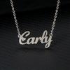 18K Gold Plated Non-tarnish Stainless Steel Custom Name Necklace Personalized Script Nameplate Jewelry for Women Gift