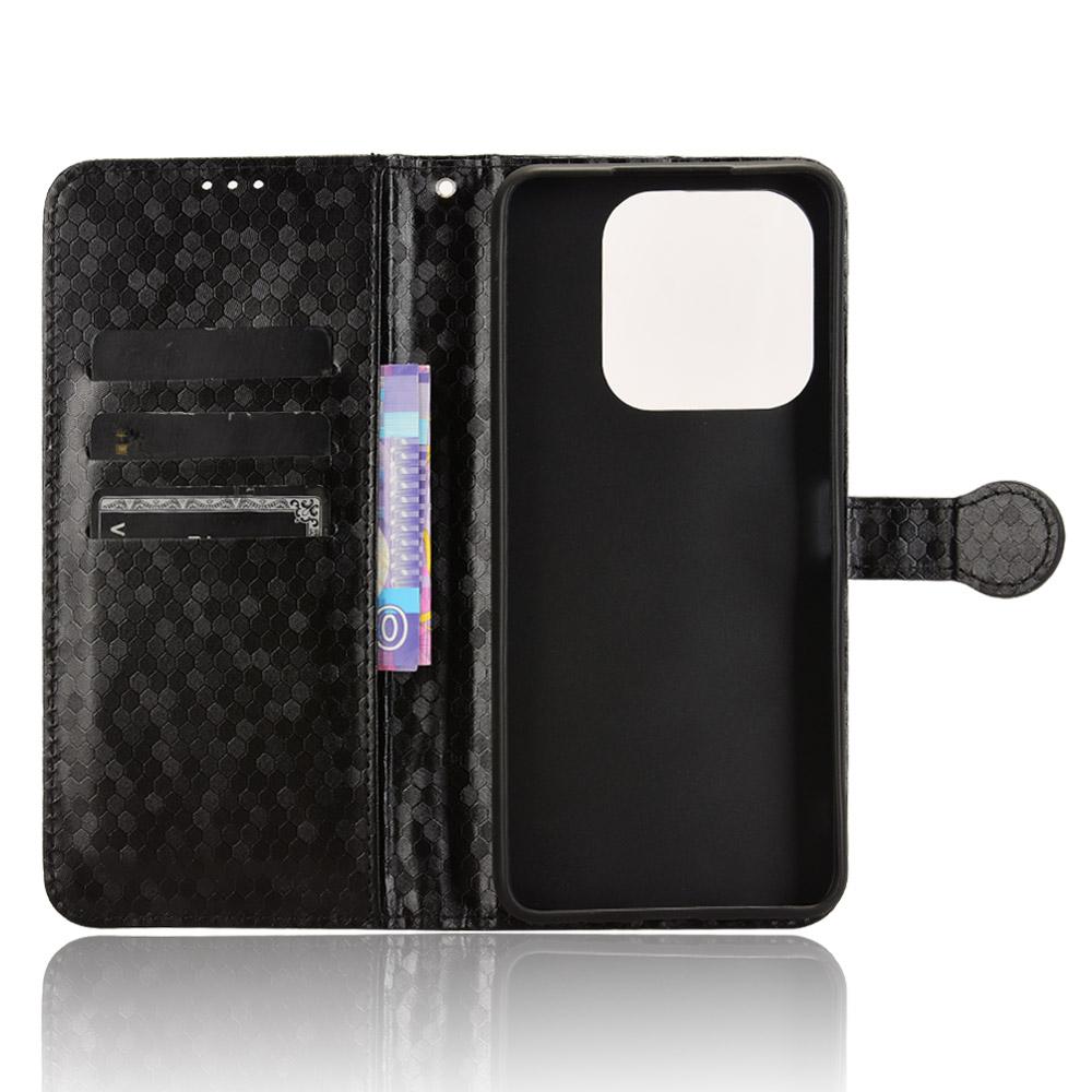 For ZTE Nubia V60 Design Wallet Case Dot Pattern Imprint PU Leather Phone Cover