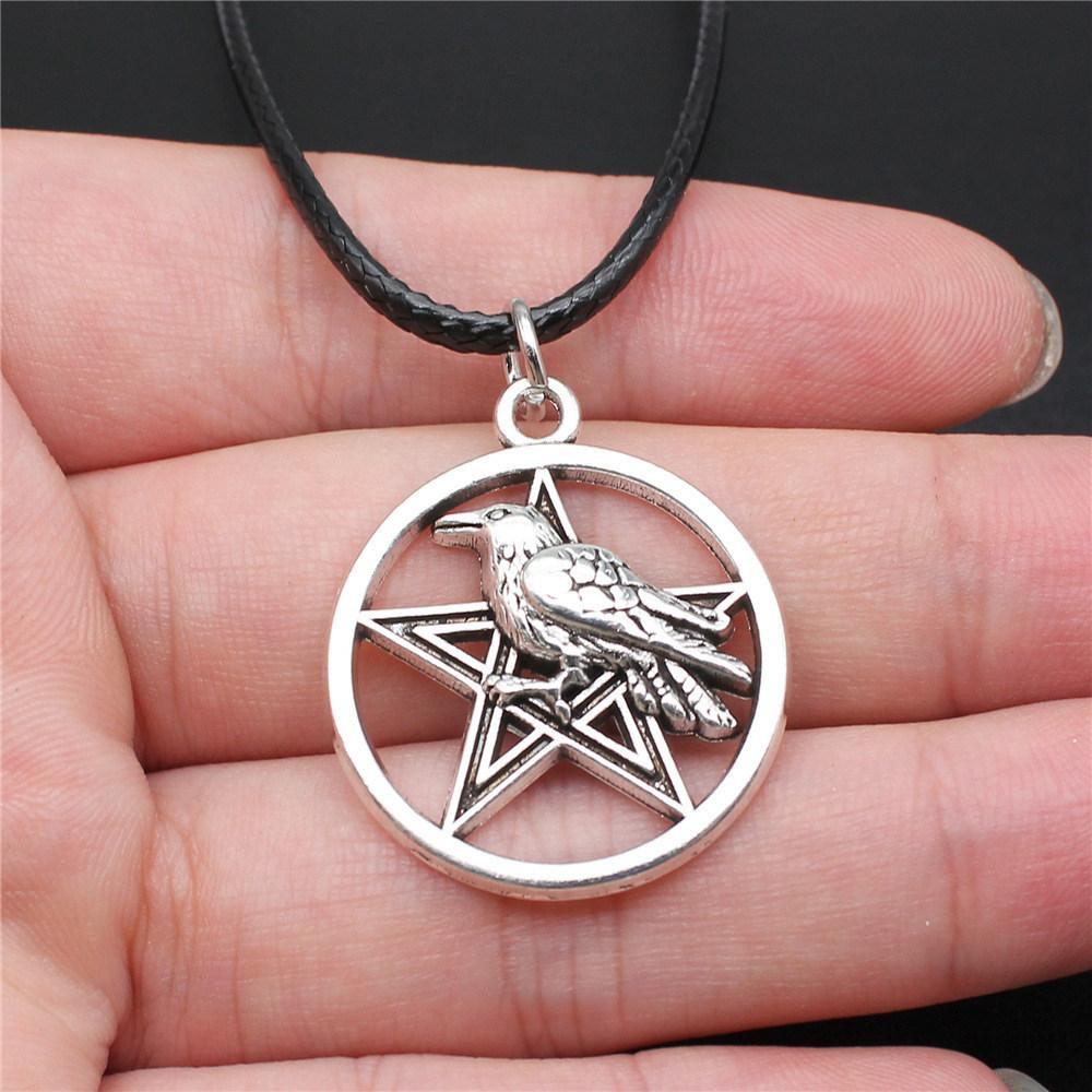 Pěticípá hvězda Slunce Měsíc Pentagram Nebeský přívěsek Starožitný bronzový kov Párový náhrdelník Trendy