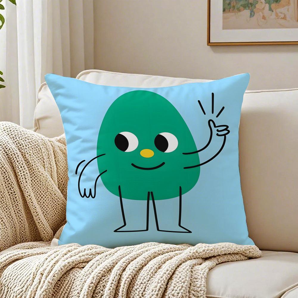 A Happy Facial Expression Image Cushion Cover Pillowcase Antidustmite Living Room Sofa Decor Cushion Room