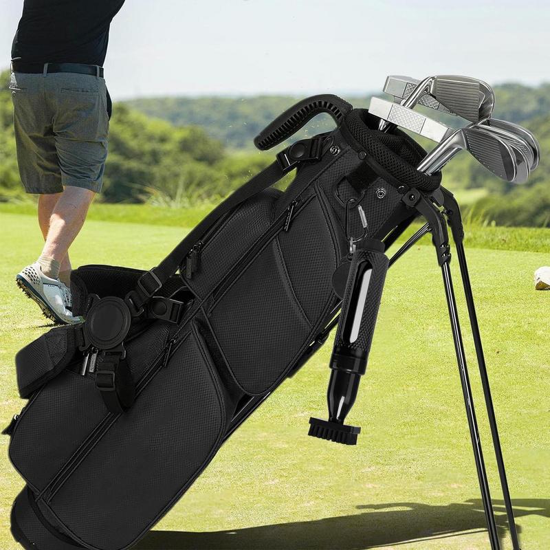 Golf Club Brush Water Bottle With Groove Cleaner Soft Bristles Leak-Proof Design Easy Cleaning Supplies With Retainer Clip For