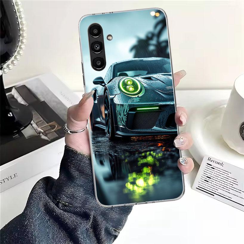 Sports Car 911 Phone Case For Samsung Galaxy A13 A14 A15 A16 A17 A53 A54 A55 A56 A57 A33 A34 A35 A36 A37 A23 A24 A25 A26 Galaxy