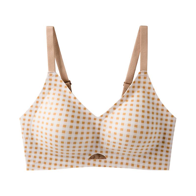 Dopamine Comfortable and Not Tight, Gathered Without Marks, No Steel Ring, Comfortable and Anti-sagging, Closed Breast Soft Support Bra