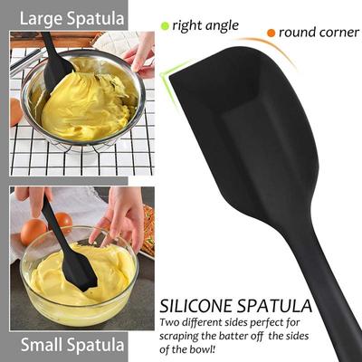 Nepřilnavá silikonová stěrka na krém, stěrka, lžíce, štětec na olej, žáruvzdorné stěrky, flexibilní kuchyňské náčiní pro pečení, vaření