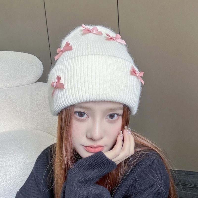Women Skull Hat for Teens Girls Boys Pink Photo Props Knitted Winter Hat Skull Costume Props Skull Cap