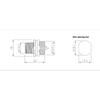 Automation 4 Pin M12BP4 Connector M16 Thread Waterproof Panel Mounted Front Mount 4A 250V Connector Adapter Control System