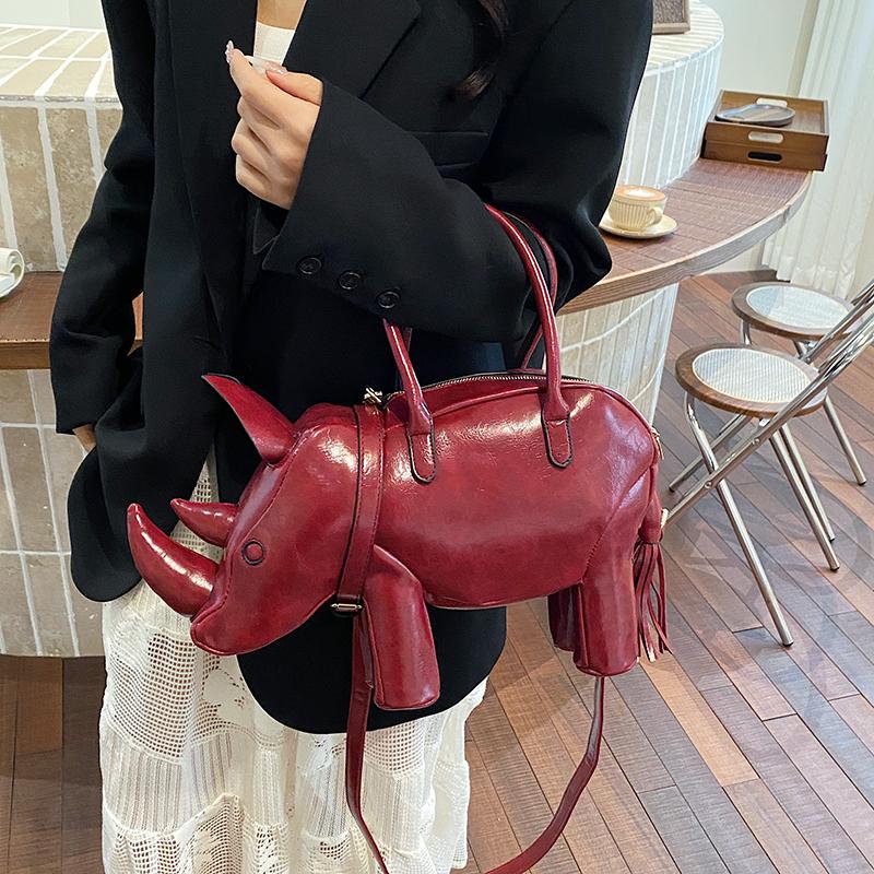 Cute Toy Doll Bag Big Elephant Cartoon Crossbody Phone Bag Lady Girls Padded Space Cotton Handbag And Purse Female Shoulder Bag