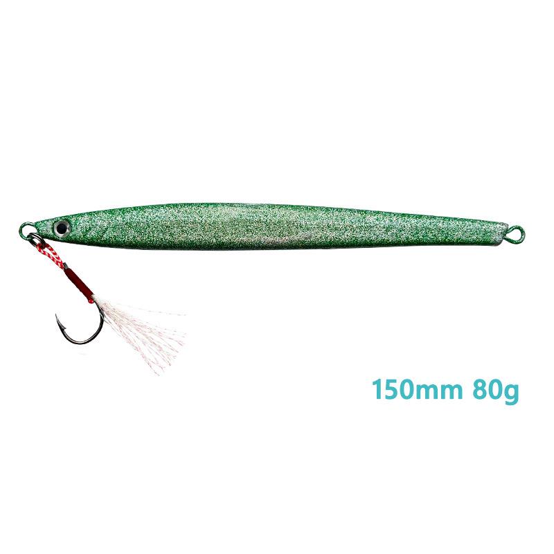 Luminous Silk Iron Plate Fishing Lure - 60/80g Sea Bait