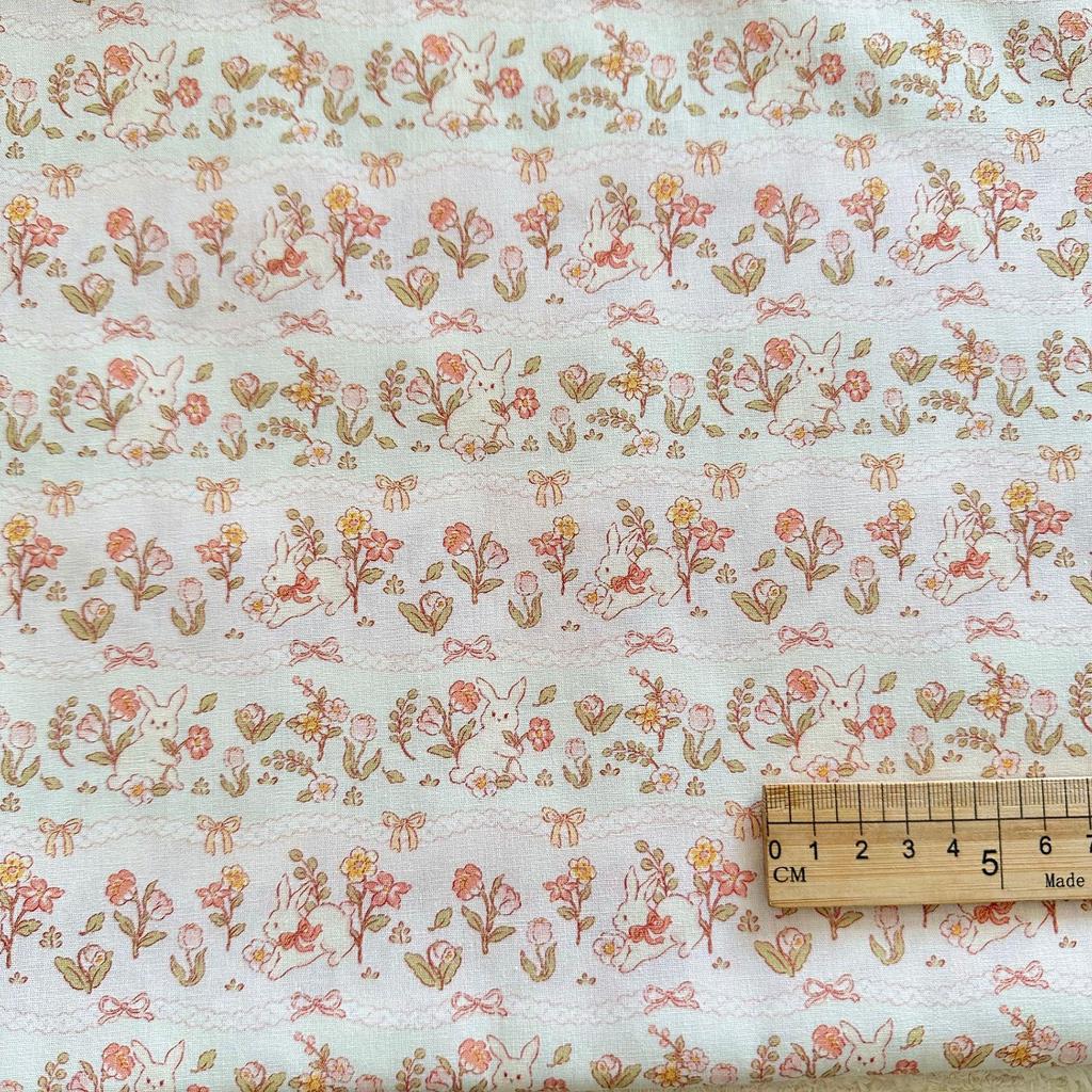 100% Cotton 40s Digital Korean Cartoon Fabric for Children's and Adult Clothing, Homewear, and Luggage