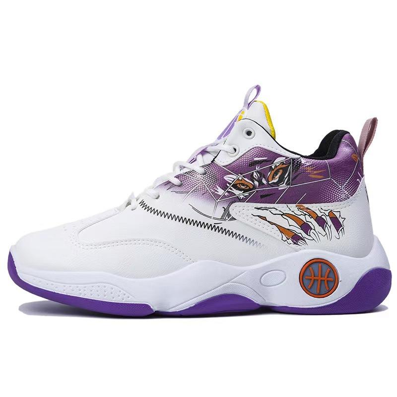 Basketball shoes spring new fly-woven high-waisted breathable trendy shoes casual shoes
