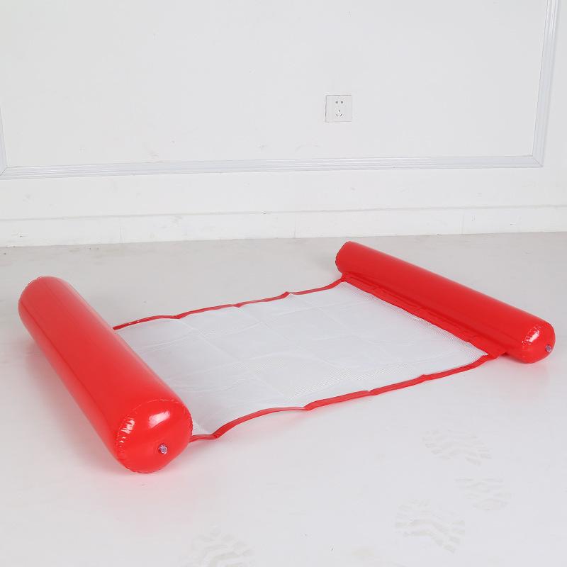 Inflatable Hammock with Net, Foldable Backrest, Floating Lounge Chair, Water Bed Sofa.