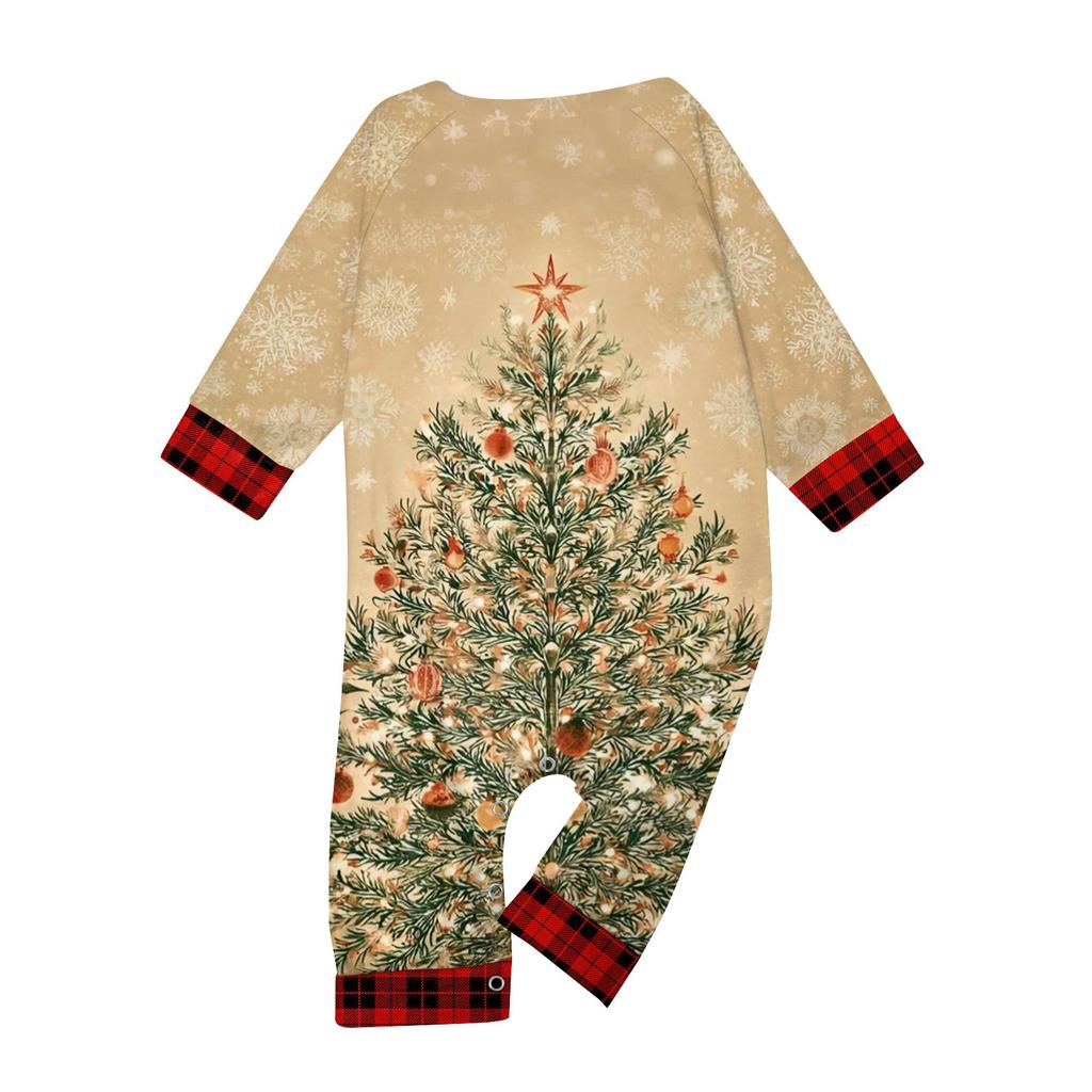 Christmas Prints Family Matching Long Sleeve Tops+Pants Set Family Matching Sets