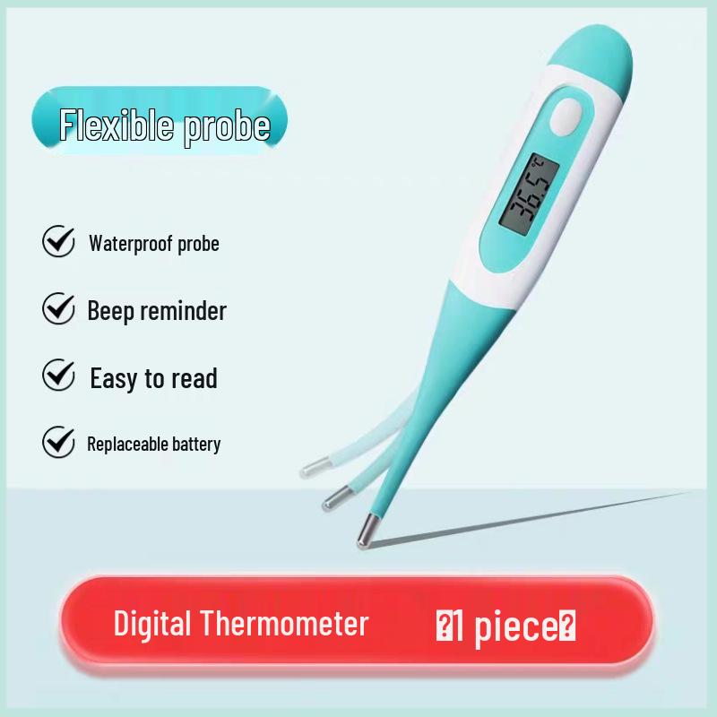 Haishi Hainuo Soft Tip Digital Thermometer for Oral and Underarm Use - Suitable for Adults and Children