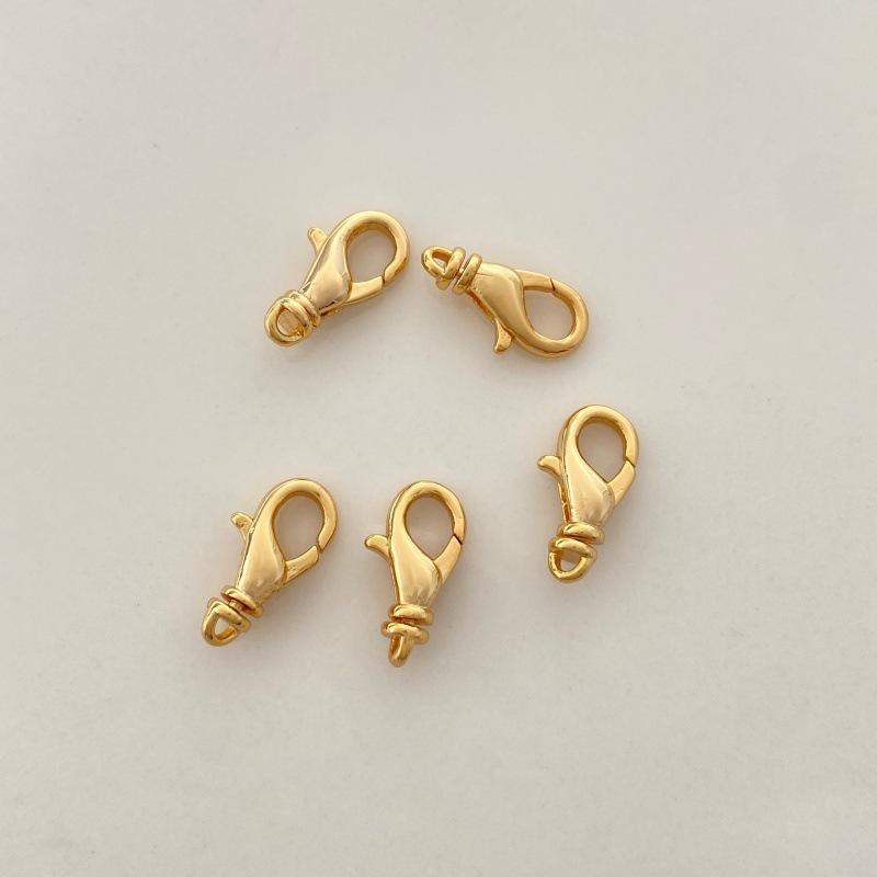 Rotating Copper & 14K Gold-Plated Heart Lobster Clasp for Long-Lasting Color in Necklace & Bracelet Jewelry