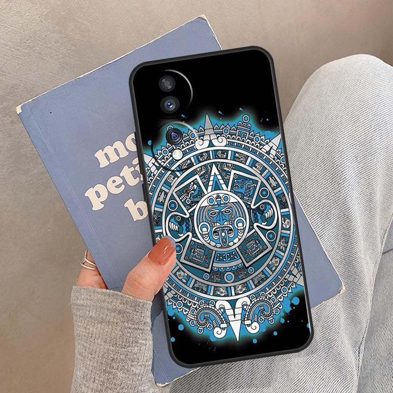 Aztec Calendar Mayan Native Stone For Honor Magic 6 7 8 Pro Case For Honor 400 200 Lite 50 70 90 X8c X8b X9a X9b X9c X9d Win RT