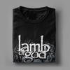 Lamb Of God Skull T-Shirts Men Crazy Cotton Tees Round Neck Short Sleeve T Shirt Birthday Present Clothes