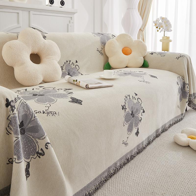 Chenille Sofa Handtuchbezug Handtuch Vier Jahreszeiten Universal Kratzfest Rutschfest Verdickt Beidseitig Verfügbar Sofabezug Sofakissen