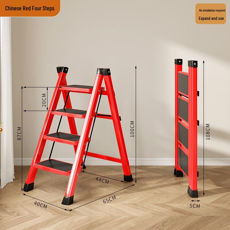 Lightweight 3-Step Folding Telescopic Ladder